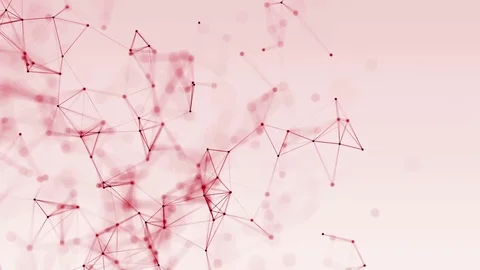 4k abstract loop color geometrical background with lines and dots Stock Footage 76037481