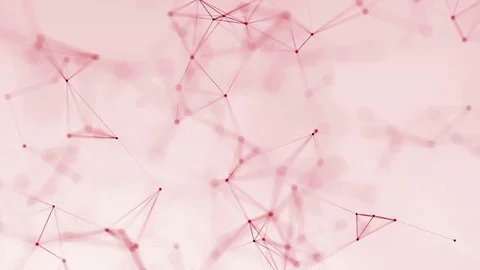 4k abstract loop color geometrical background with lines and dots Stock Footage 76037937