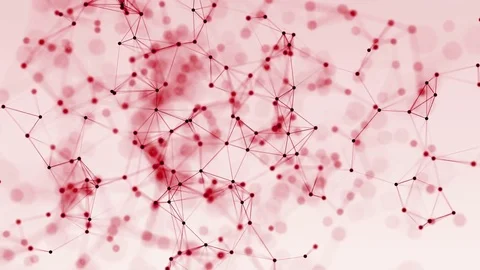 4k abstract loop color geometrical background with lines and dots Stock Footage 76038449