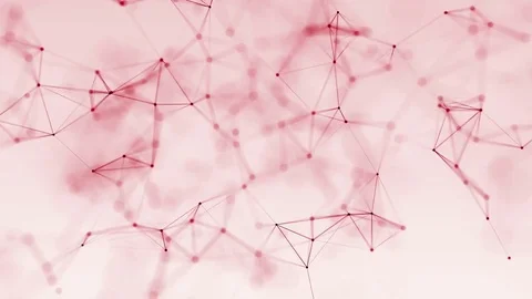 4k abstract loop color geometrical background with lines and dots Stock Footage 76038886