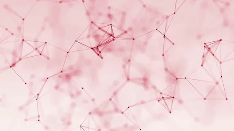 4k abstract loop color geometrical background with lines and dots Stock Footage 76039441