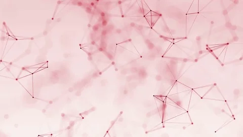 4k abstract loop color geometrical background with lines and dots Stock Footage 76039517