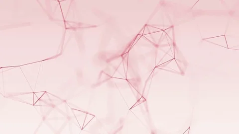 4k abstract loop color geometrical background with lines and dots Stock Footage 76042554
