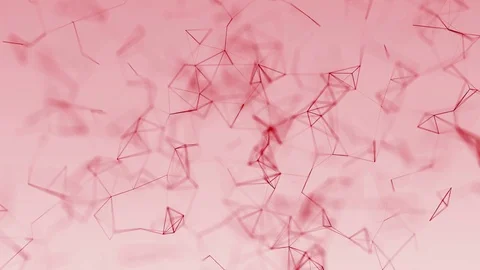 4k abstract loop color geometrical background with lines and dots Stock Footage 76044739