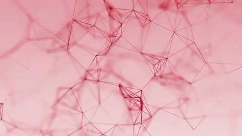 4k abstract loop color geometrical background with lines and dots Stock Footage 76044755