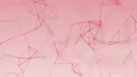 4k abstract loop color geometrical background with lines and dots Stock Footage 76045199