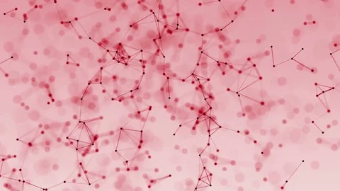 4k abstract loop color geometrical background with lines and dots Stock Footage 76046042