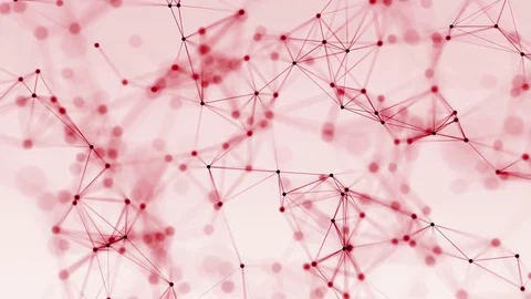 4k abstract loop color geometrical background with lines and dots Stock Footage 76049557