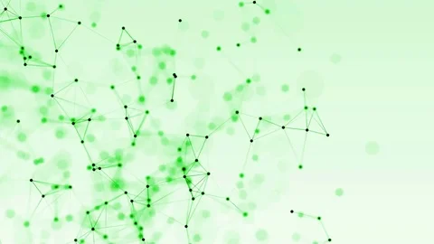 4k abstract loop color geometrical background with lines and dots Stock Footage 76052608