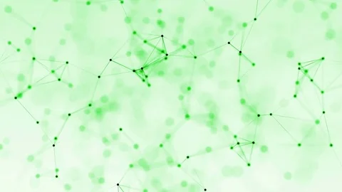 4k abstract loop color geometrical background with lines and dots Stock Footage 76081193