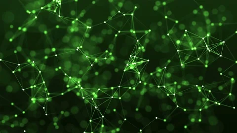 4k abstract loop futuristic geometrical background with lines and dots Stock Footage 75972287