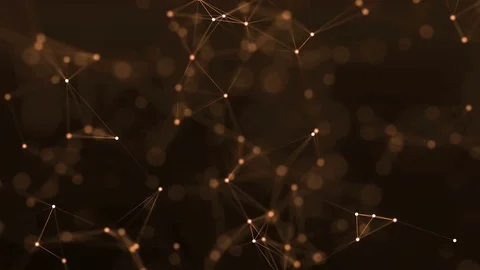 4k abstract loop futuristic geometrical background with lines and dots Stock Footage 75979244