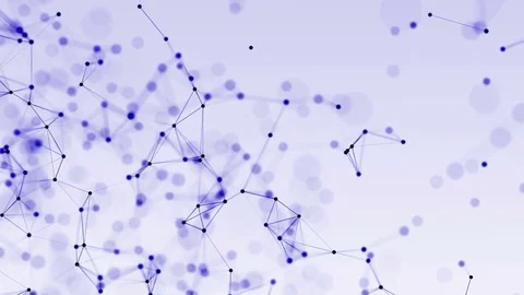 4k abstract loop futuristic geometrical background with lines and dots Stock Footage 75979791