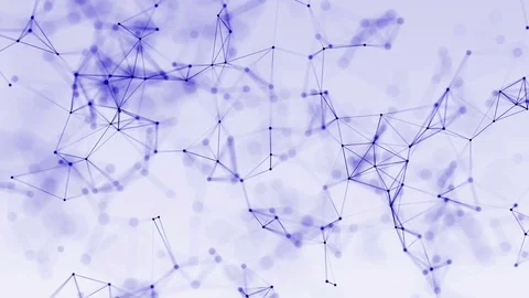 4k abstract loop futuristic geometrical background with lines and dots Stock Footage 75982172