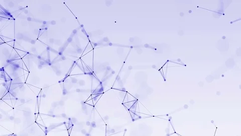 4k abstract loop futuristic geometrical background with lines and dots Stock Footage 75982583