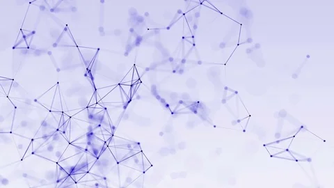 4k abstract loop futuristic geometrical background with lines and dots Stock Footage 75983117