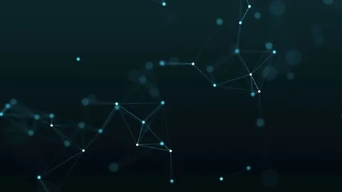 4k abstract loop futuristic technology background with lines and dots Stock Footage 71475332