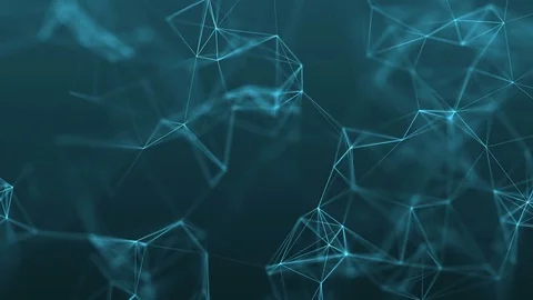 4k abstract loop futuristic technology background with lines and dots Video stock 71480094