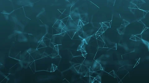 4k abstract loop futuristic technology background with lines and dots Video stock 71480358