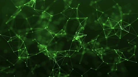 4k abstract loop Futuristic technology background with lines and dots Stock Footage 75971271