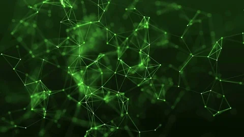 4k abstract loop Futuristic technology background with lines and dots Stock Footage 75971273