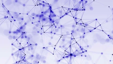 4k abstract loop futuristic technology geometrical background with lines and Stock Footage 75986023