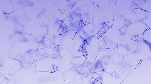 4k abstract loop futuristic technology geometrical background with lines and Stock Footage 75986302