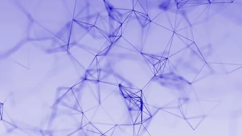 4k abstract loop futuristic technology geometrical background with lines and Stock Footage 75986532