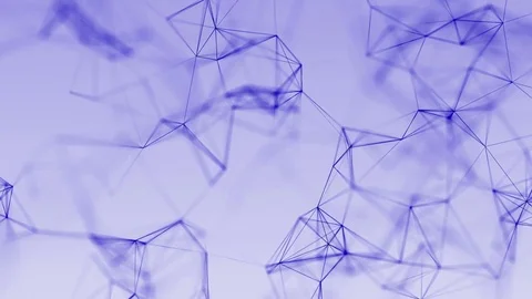 4k abstract loop futuristic technology geometrical background with lines and Stock Footage 75986703