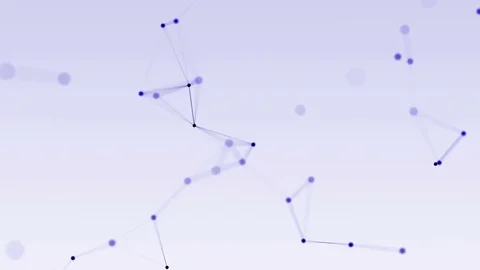 4k abstract loop futuristic technology geometrical background with lines and Stock Footage 76017665