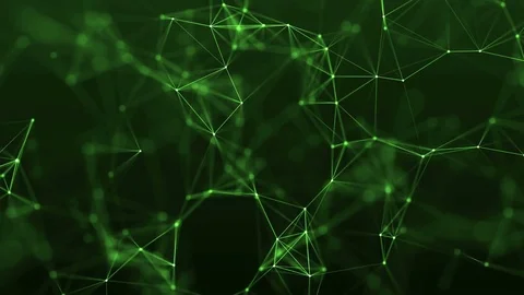 4k abstract loop technology geometrical background with lines and dots Stock Footage 75972170