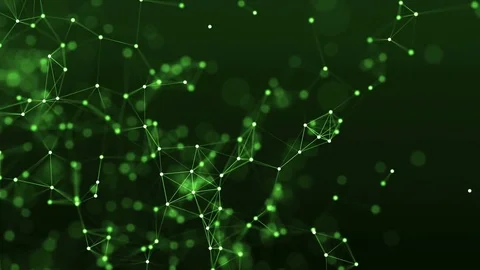 4k abstract loop technology geometrical background with lines and dots Stock Footage 75972663