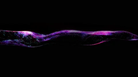4K. Abstract loopable blue and violet wavy motion background. Video stock 124300012
