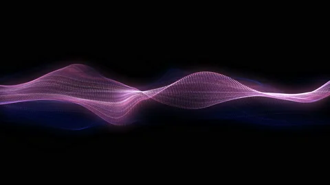 4K. Abstract loopable blue and violet wavy motion background. Stock Footage 124301313