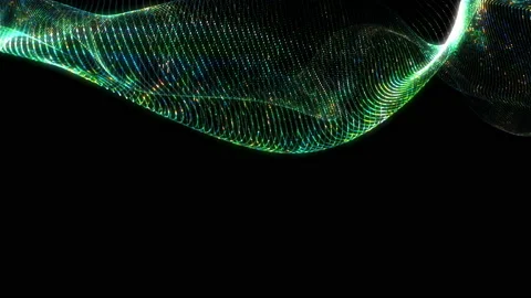 4K Abstract loopable blue cg motion wavi... | Stock Video | Pond5