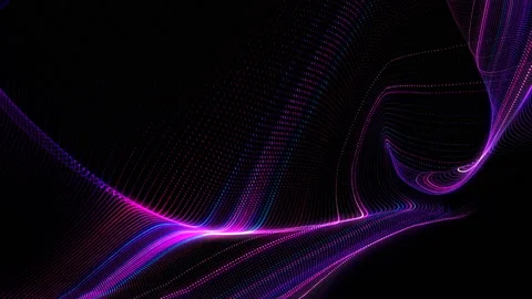 4K Abstract loopable blue cg motion waving dots texture Stock Footage 116422072