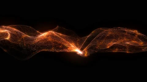 4K Abstract loopable blue cg motion waving dots texture Stock Footage 116422154