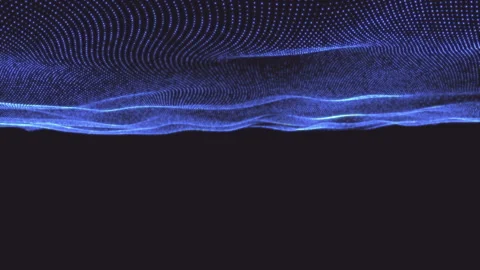 4K. Abstract loopable blue wavy motion background. Stock Footage 112255219
