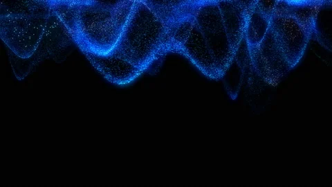 4K. Abstract loopable blue wavy motion background. Stock Footage 124302221