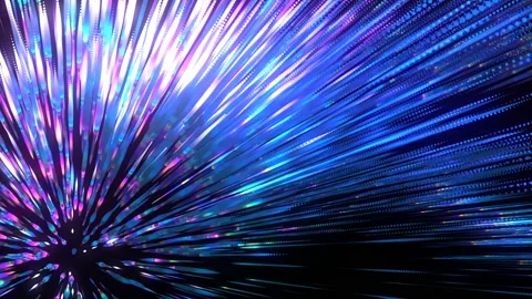 4K Abstract loopable colorful cg motion waving dots texture Stock Footage 124304252