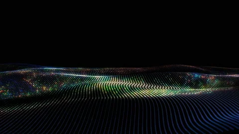 4K. Abstract loopable green wavy motion background. Stock Footage 124299589