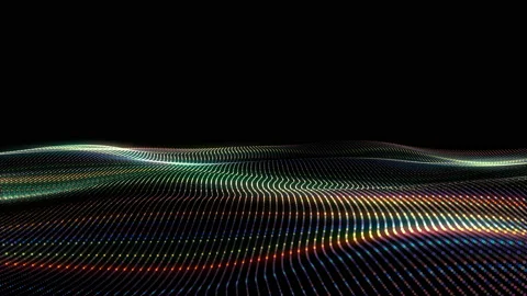 4K. Abstract loopable green wavy motion background. Stock Footage 124299807