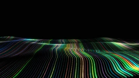 4K. Abstract loopable green wavy motion background. Stock Footage 124299917