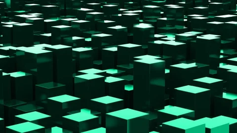 4K Abstract Looped Cubic Background Stock-Footage 99375890
