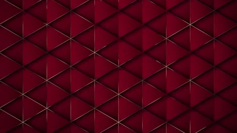 4k Abstract luxury geometric background with gold metallic lines. Red backg.. 스톡 동영상 286159954