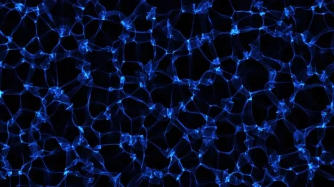 4K Abstract Molecular Mesh. Seamless Stock Footage 159683518