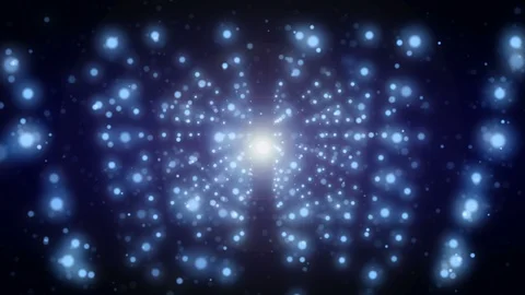 4K Abstract motion background animation shining particles dust wave flow loop Stock-Footage 101941045