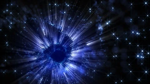 4K Abstract motion background animation shining particles dust wave flow loop Stock-Footage 101979022
