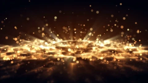4K Abstract motion background animation shining particles dust wave flow loop 스톡 동영상 101979327