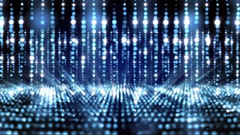 4K Abstract motion background animation shine particles techno grid pattern loop Stock Footage 102278042